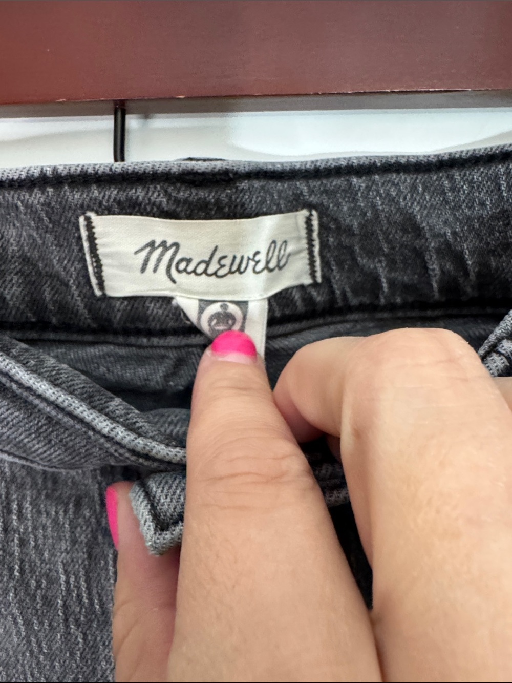 Madewell High-Rise Gray Textured Vintage Denim Jeans Sz 29x26.5 100% cotton - Picture 2 of 6